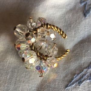 Vintage AB Crystal Cha Cha Ring
